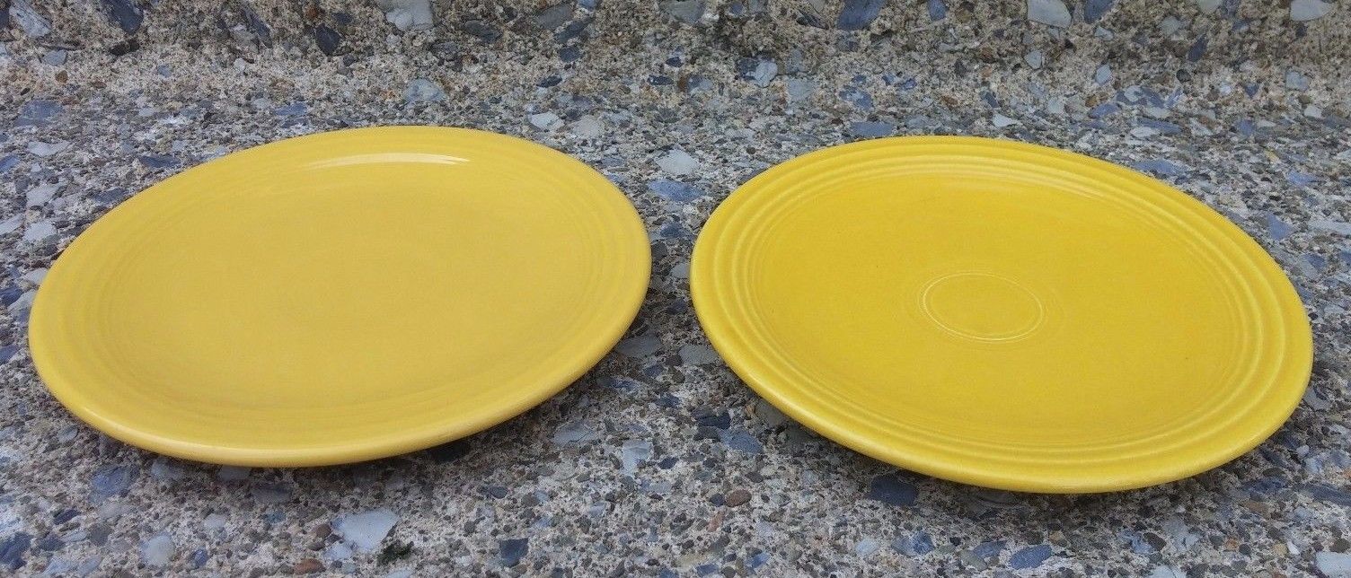 4 Luncheon PLATES set lot white HOMER LAUGHLIN FIESTA WARE 9/" NEW