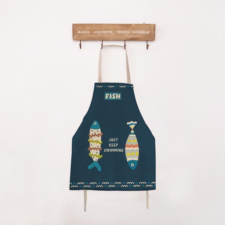 ZHAOHH Cooking Apron Brief Novelty Fish Bbq Party Aprons 