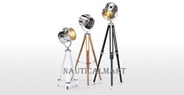 NauticalMart Hollywood Spot Searchlight Industrial Floor Lamp - Set Of Three 