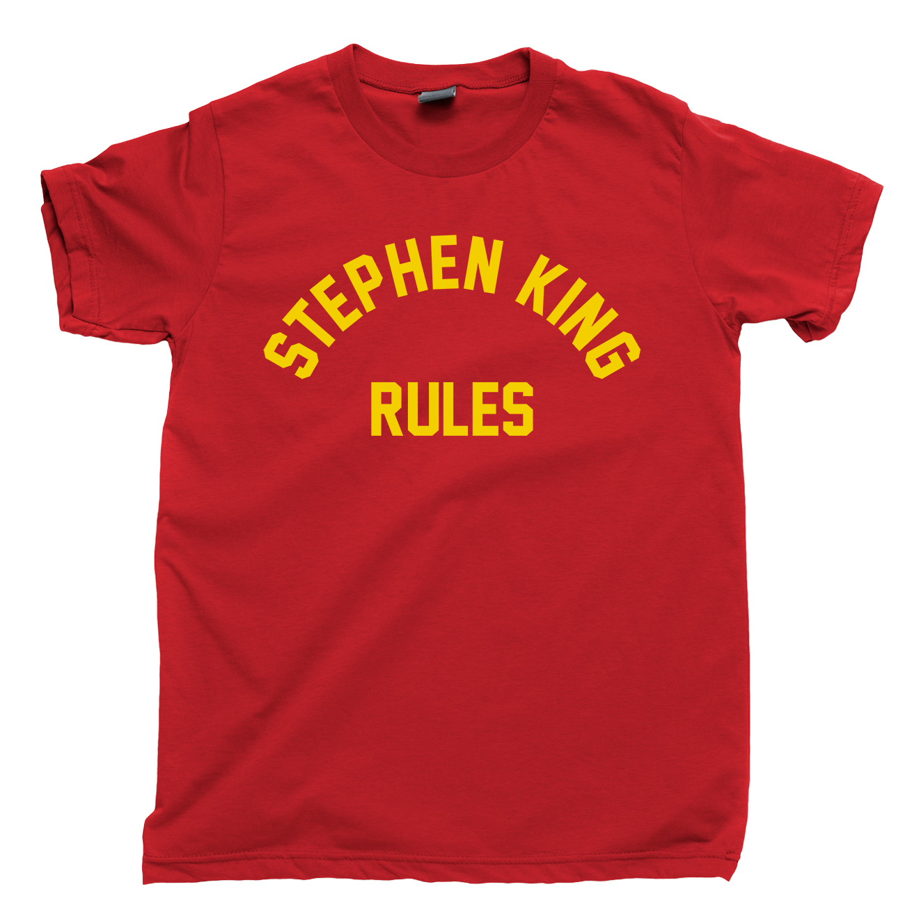 Stephen King Rules T Shirt, Monster Squad Horror Movies Men's Cotton ...