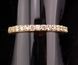 Genuine 17 Diamond wedding band - engagement vintage promise ring- sweet... - $165.00