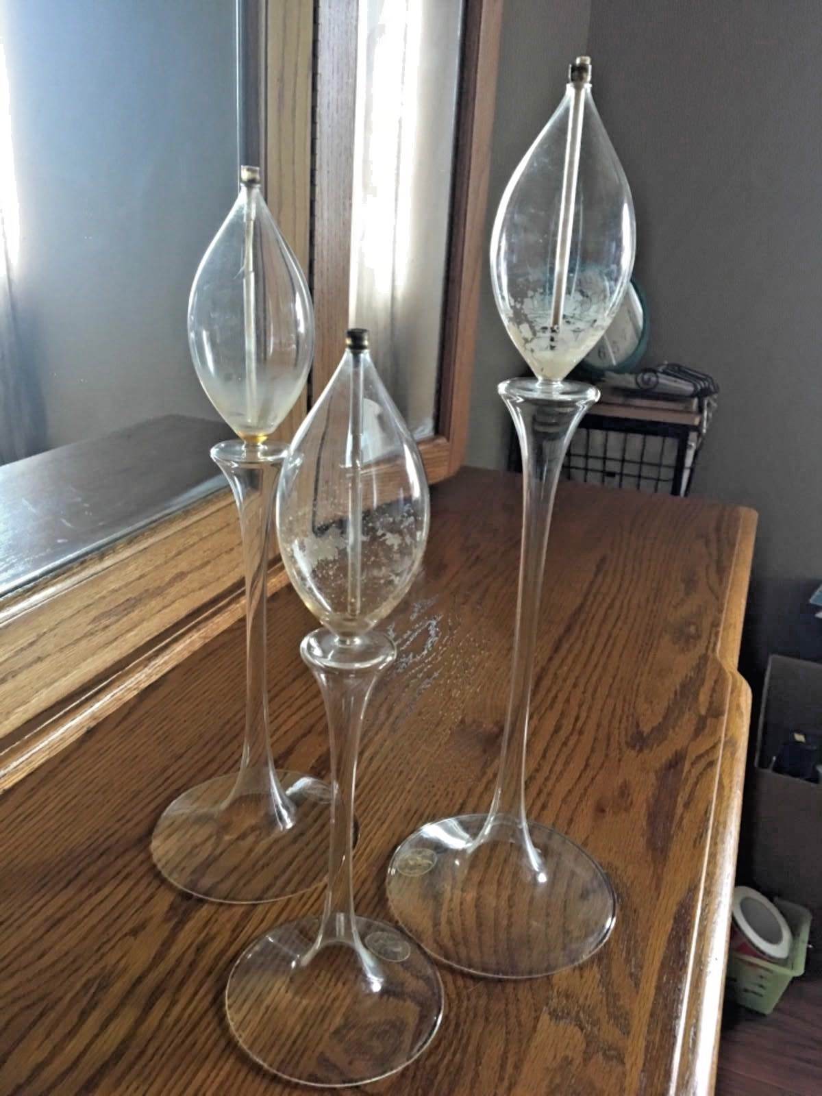 Vintage Oil Lamps Firelight Glass 3 Teardrop And 50 Similar Items Vintage Oil Lamps Firelight Glass 3 Teardrop Burner Candles