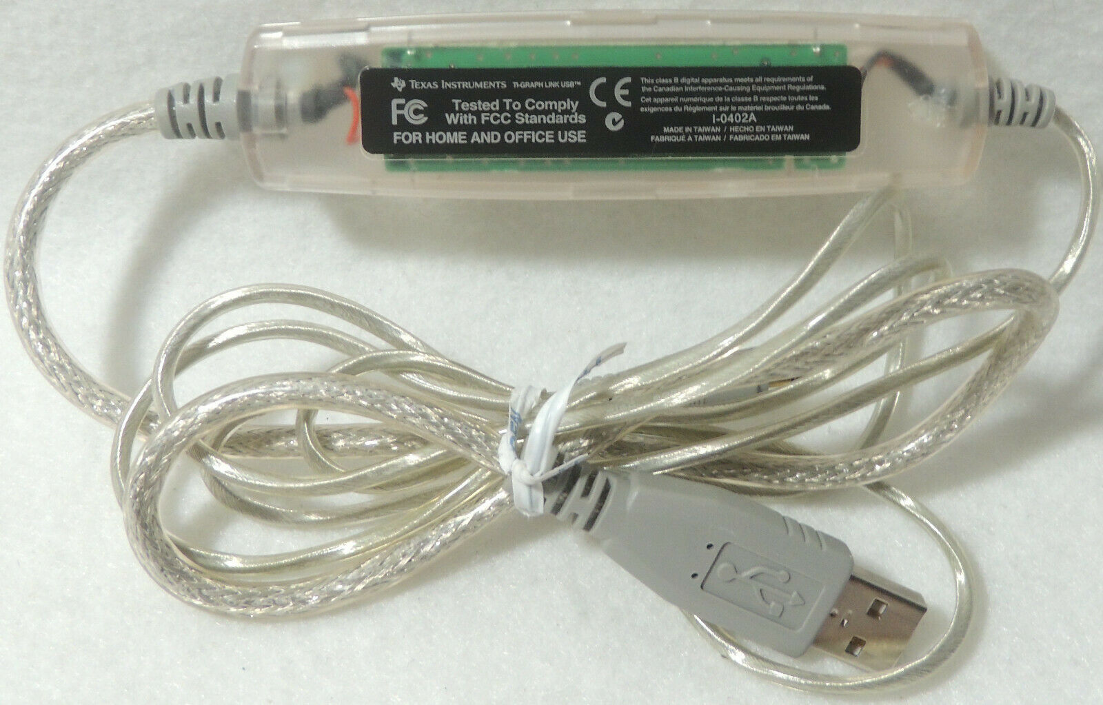 Texas Instruments TI Graph Link USB Cable Graphing Calculator Adapter I ...