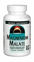 NEW Source Naturals Magnesium Malate 1250mg Inc. Absorb the Calcium 90 Tablets - $14.27