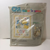 Baby Love Crib Cover Crewel Embroidery Kit Columbia Minerva Quilt 36" x 45" - $48.37