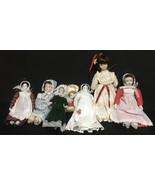 Porcelain Doll Collection Ornaments Lot of 7 - $16.99