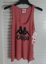 NWT Kappa Logo Tank Top Shirt in Mauve Pink sz M - $41.34