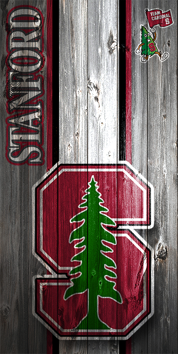CUSTOM VINYL Cornhole Board DECAL/ Stanford Cardinals Wood