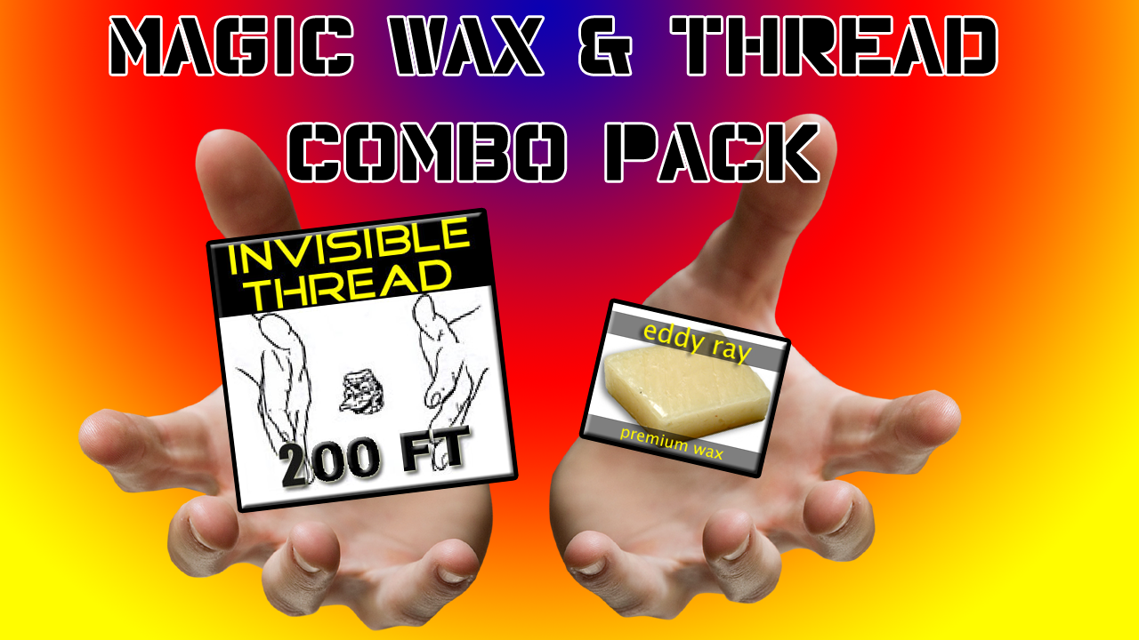 New Magic Trick Invisible Thread Mega Kit 200 Feet with Wax Block