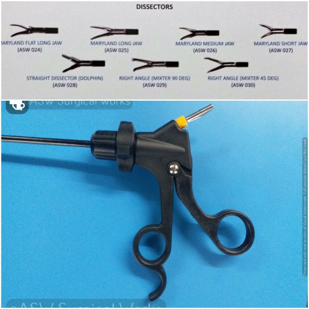 Laparoscopy Forceps 5mmx330mm Dissector Grasper Surgical Laparoscopic