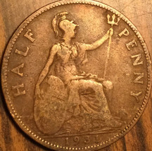 1931 UK GB GREAT BRITAIN HALF PENNY COIN - $2.88
