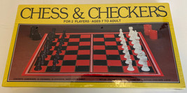 Vintage Whitman Chess & Checkers 1981 Board Games Set Sealed Original Price Tag - $46.74