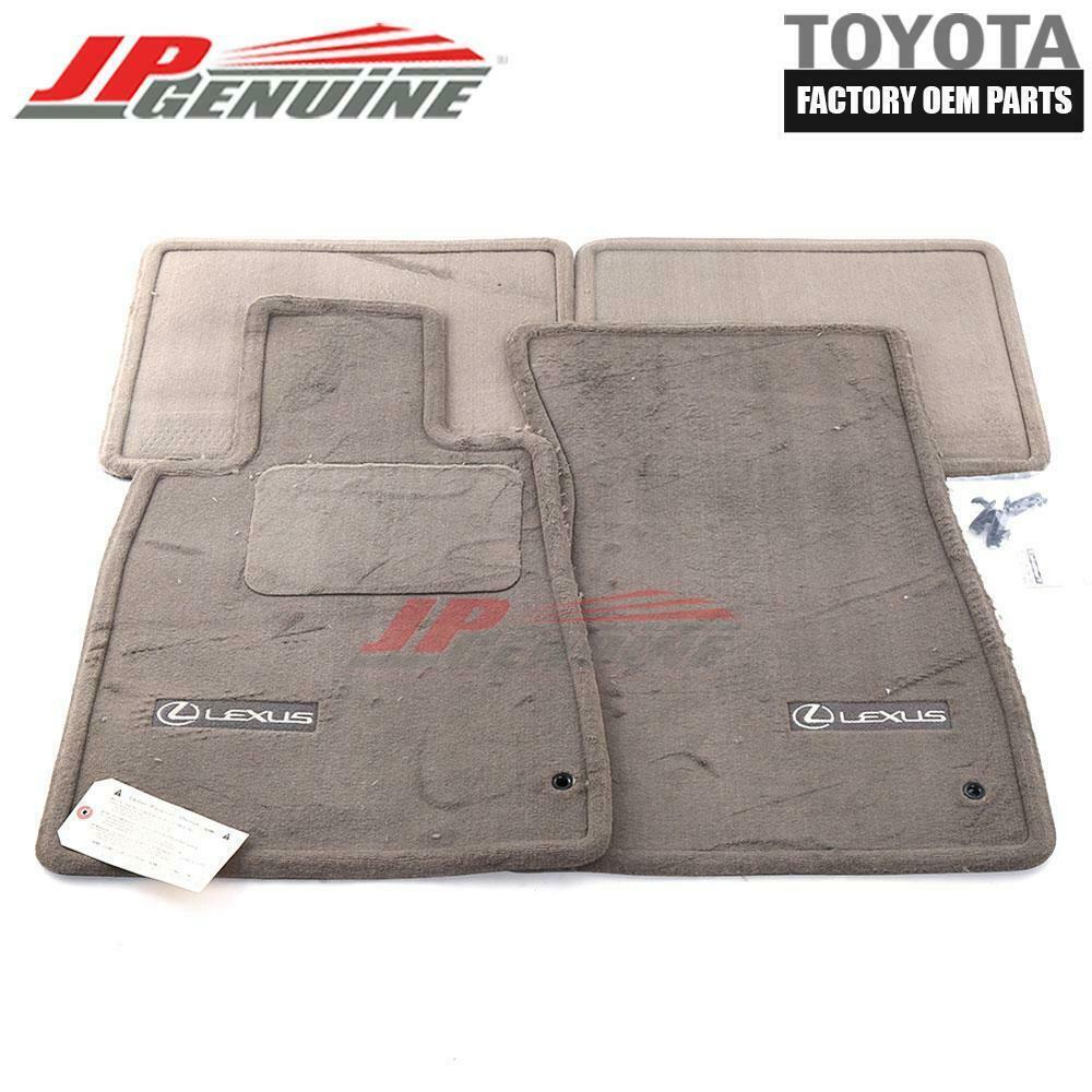 GENUINE LEXUS 9700 LS400 OEM LOGO CARPET FLOOR MAT 4PC SET IVORY PT208