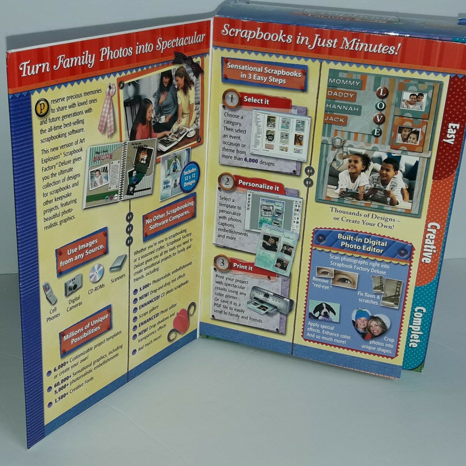 NOVA Art Explosion Scrapbook Factory Deluxe 4 0 Windows Digital NOVA Art Explosion Scrapbook Factory Deluxe 4 0 Windows Digital