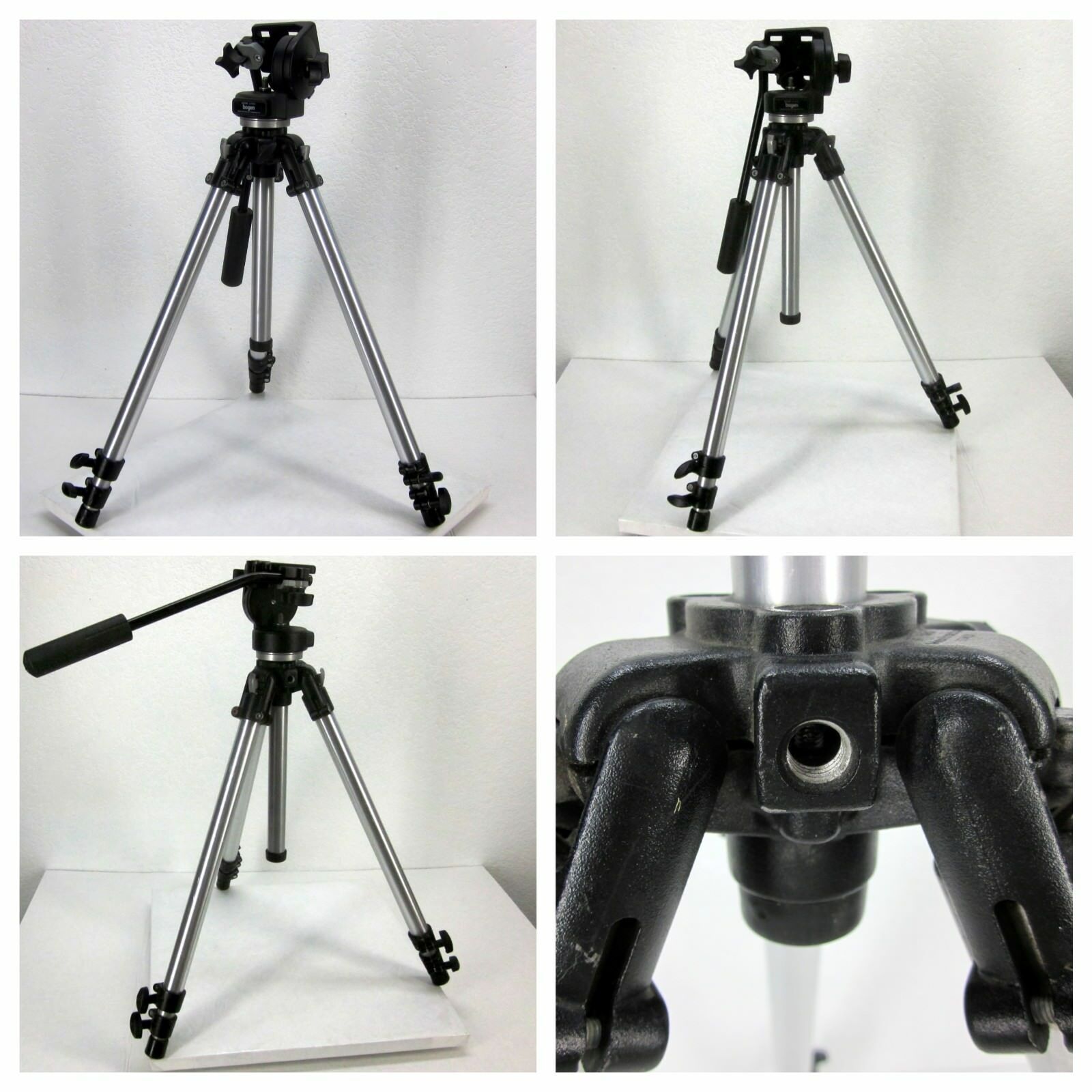 3001 Bogen Manfrotto Tripod With 3130 Head Made In ITALY missing a