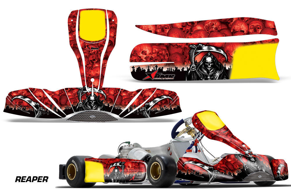 Go Kart Racing Graphics Kit Decal Sticker Wrap For Tony Kart M6 2015