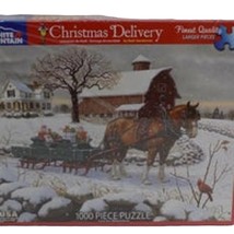 White Mountain Christmas Delivery #1475 Jigsaw Puzzle 1000 Piece New Sealed. - $28.71