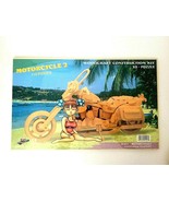 Woodcraft Construction Kit 3D-Puzzle ~ Motorcycle 2 ~ 110 PC Wooden Puzz... - $11.14