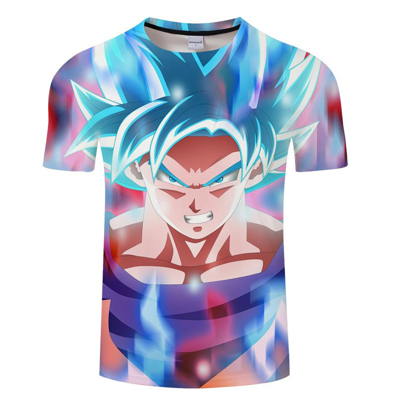 Dragon Ball Son Goku Super Saiyan Blue Kaio-ken 3D Print All Over T ...