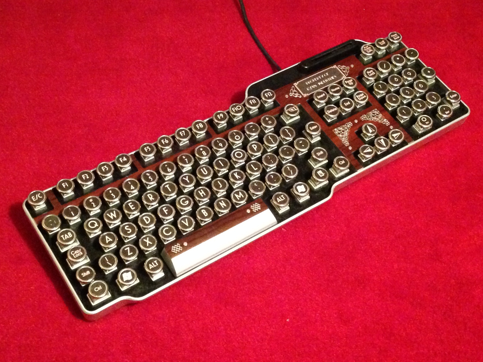 Fine Handcrafted Bioshock Wood Effect USB Steampunk Typewriter Keyboard Keyboards & Keypads
