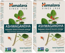 Himalaya Organic Ashwagandha, Natural Stress & Anxiety Relief, Energy... - $56.99