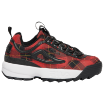 NEW FILA Disruptor Two II 2 White Red Plaid Sneaker Womens Sneakers - $133.74