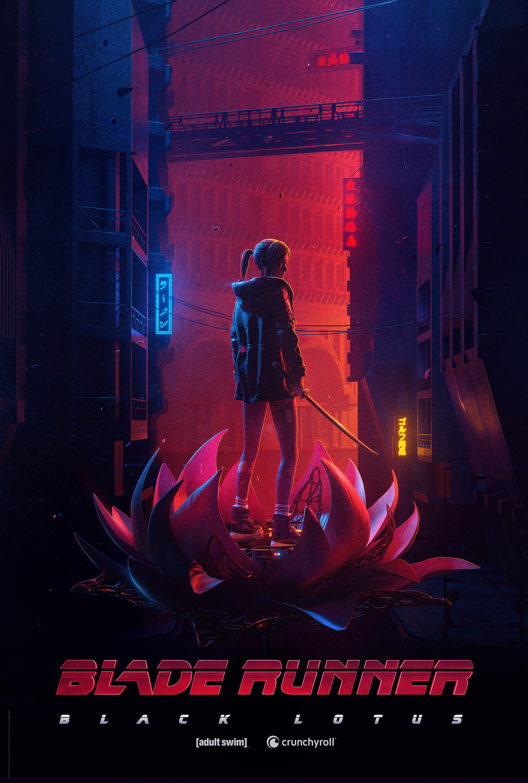 Blade Runner: Black Lotus Poster Animated TV Series Art Print Size 24x36 27x40