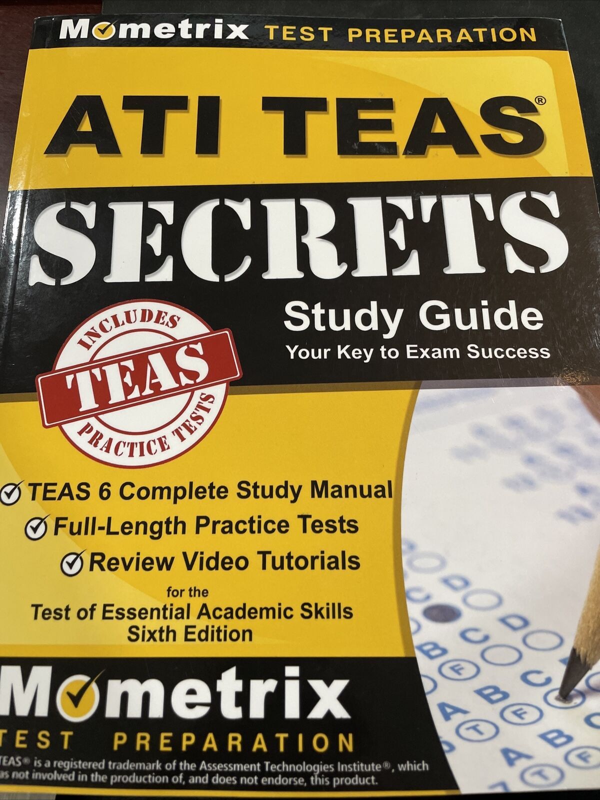 Primary image for ATI TEAS Secrets Study Guide: TEAS 6 Complete Study Manual, Full-Length Practice