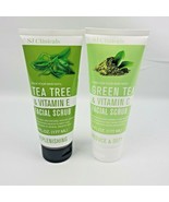 SJ Clinicals Tea Tree &amp; Vitamin E + Green Tea &amp; Vitamin C Facial Scrub 6... - $29.66