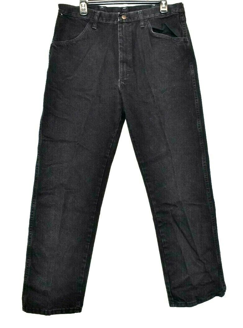 Rustler Men's 36 x 30 100% Cotton 87619CB Button Front Denim Jeans ...