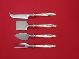 Silver Sculpture by Reed &amp; Barton Sterling Cheese Serving Set 4pc HHWS  ... - $286.11
