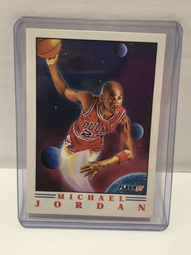 Michael Jordan Fleer 91 Bulls Card 2 of 6 - Basketball Cards