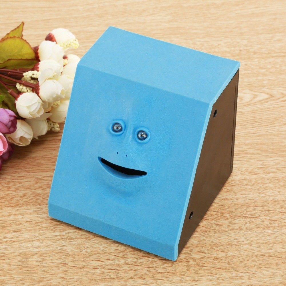 Funny Facebank Money Eating Box Face Bank Sensor Coin Saving Gift for