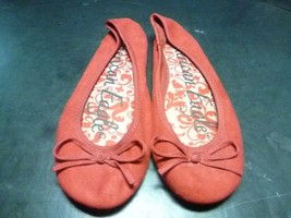Women's Shoes Size 7 American Eagle AE Red Flats Ballet Slippers FREE SHIPPING - $15.83
