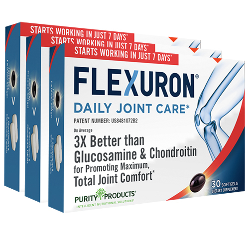 Flexuron Joint Formula by Purity Products 3X30gels  Astaxanthin/Hyaluronic Acid