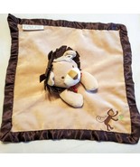 FAO Babies R Us Lovey Security Blanket Plush Monkey Lion Brown Satin Tan... - $39.59