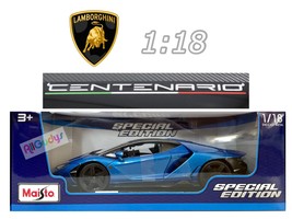 Lamborghini Centenario blue 1:18 Maisto Special Edition Die-Cast Model Car - $54.99