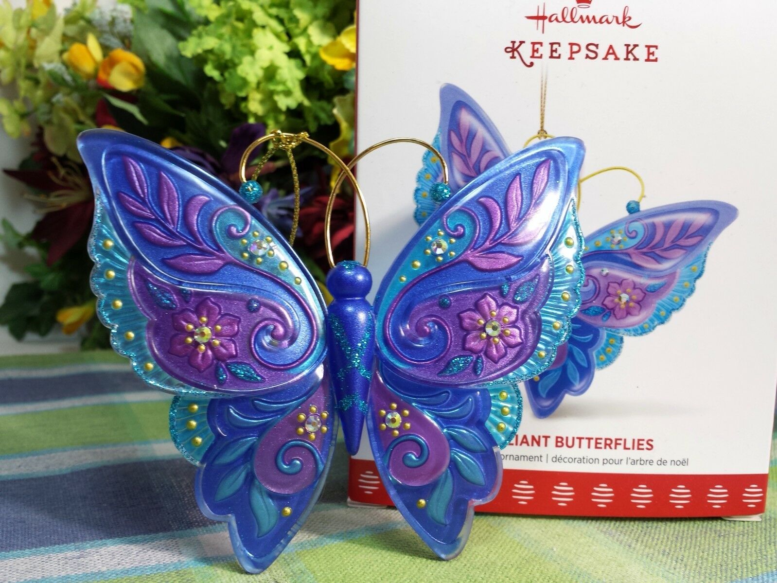 Hallmark Brilliant Butterflies ornament 2017 1st in series 2005Now