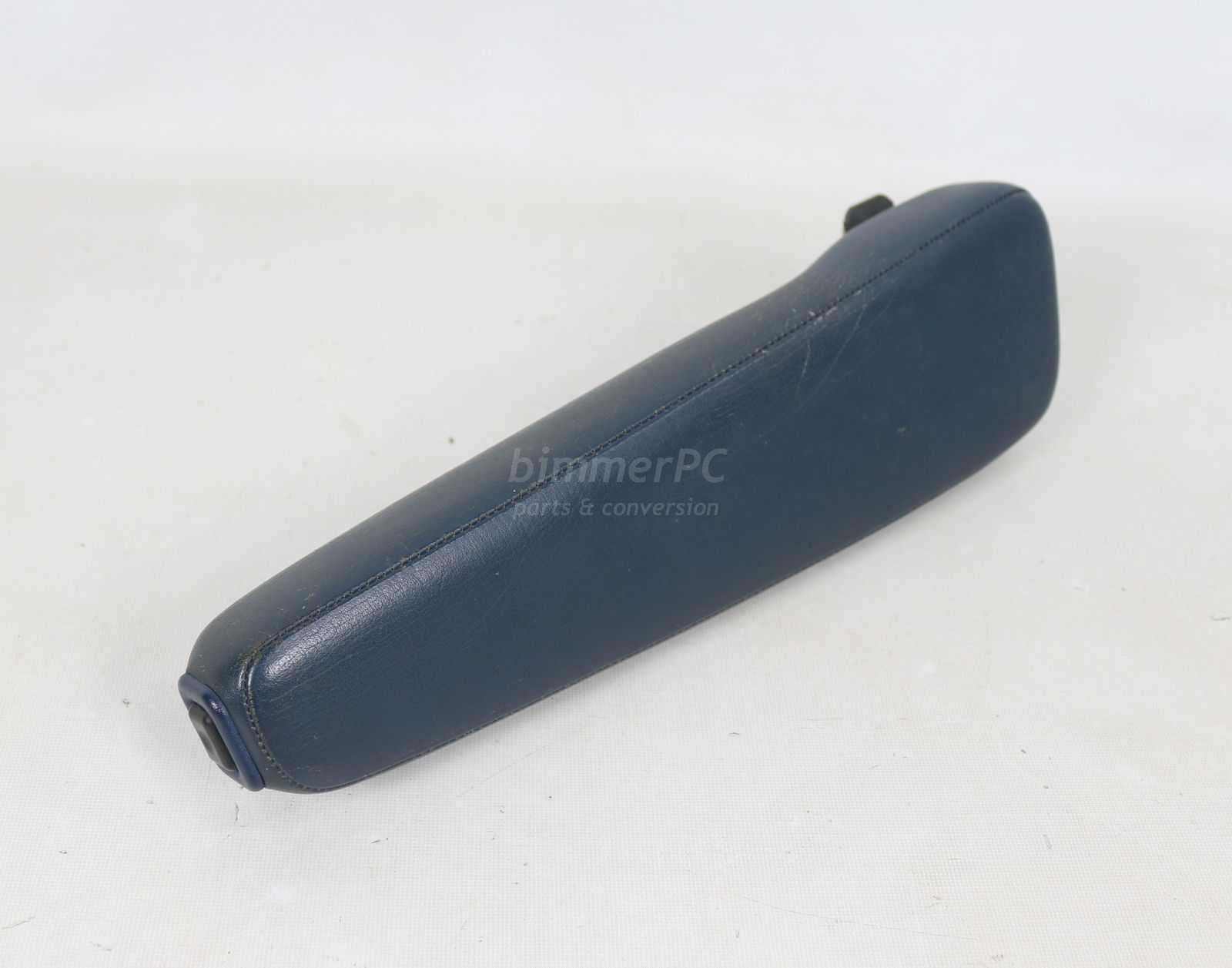 BMW E34 5Series Blue Leather Right Front Passengers Seat Arm Rest 1989