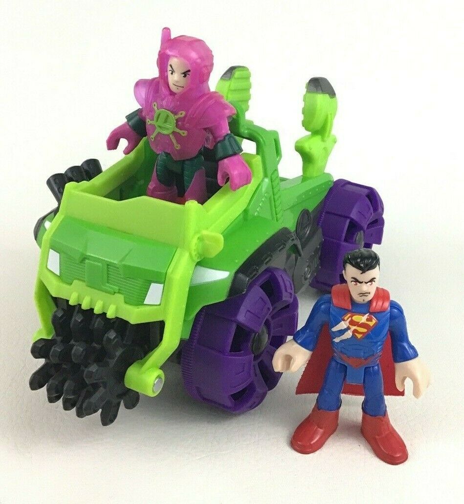 Imaginext DC Super Friends Superman Lex Luthor Car Figures Mattel