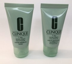 CLINIQUE 7 Day Scrub Cream Rinse-Off Formula x 2 Travel Size (1oz/30mL e... - $10.00