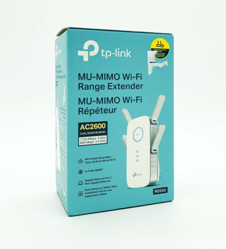 TP-Link AC2600 Dual Band Wi-Fi Range Extender TP-Link WiFi Range Extender RE650 - $77.20
