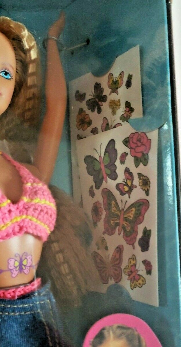 Mattel  Accessories  Butterfly Tattoo Art 3 Dolls Barbie Kira Ken   Poshmark