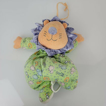 Carter&#39;s Emu Namae Orange Green Violet Lion Plush Musical Crib Pull Toy ... - $19.39