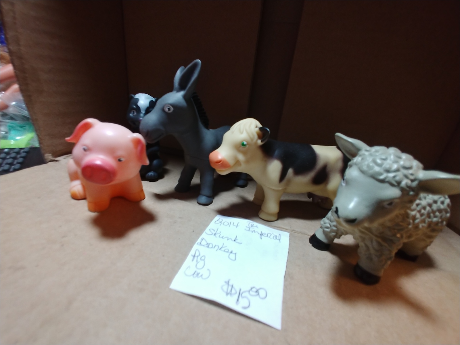 soft rubber farm animals