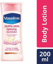 Vaseline Healthy White Lightening Body Lotion, 200 ml - Free Shipping - $18.23