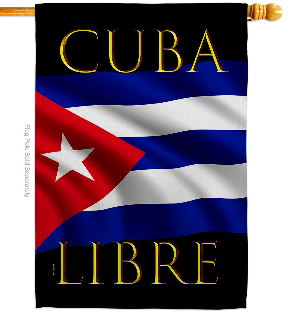 Cuba Libre House Flag Cause 28 X40 Double-Sided Banner