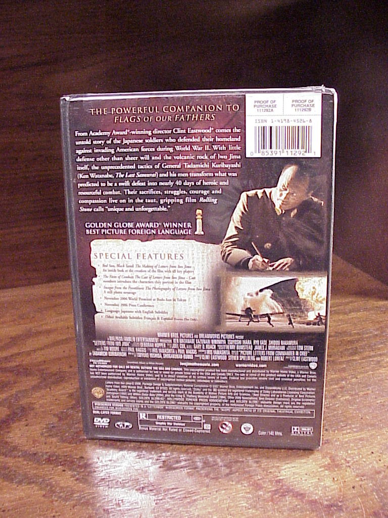 Letters From Iwo Jima DVD 2 Disc Special Edition New And Sealed DVDs 