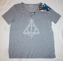 Harry Potter The Deathly Hallows Logo Women&#39;s Style T-Shirt &amp; DIY Neckla... - $21.28+