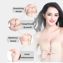 Silicone Push-Up Backless Strapless Self Adhesive Gel Magic Stick Invisible Bra image 2